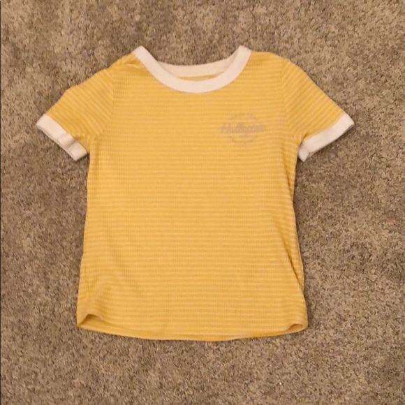 hollister yellow top